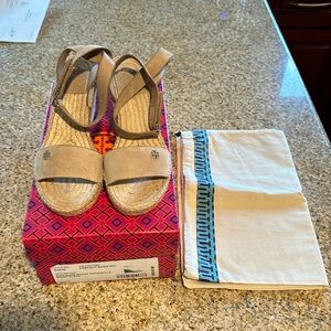 New!  Tory Burch Bima wedge sandals
